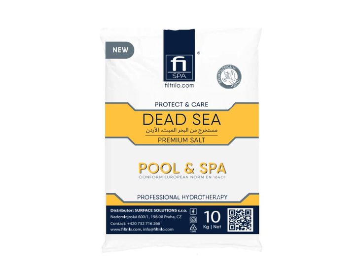 Bazénová sůl cerifikovaná pro bazény a vířivky z Mrtvého moře 10 kg